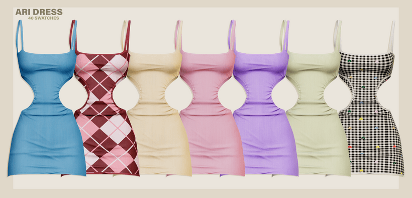 Галерея мода Сет платьев Girlies set #3